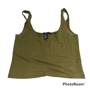 Forever 21 Green cropped top